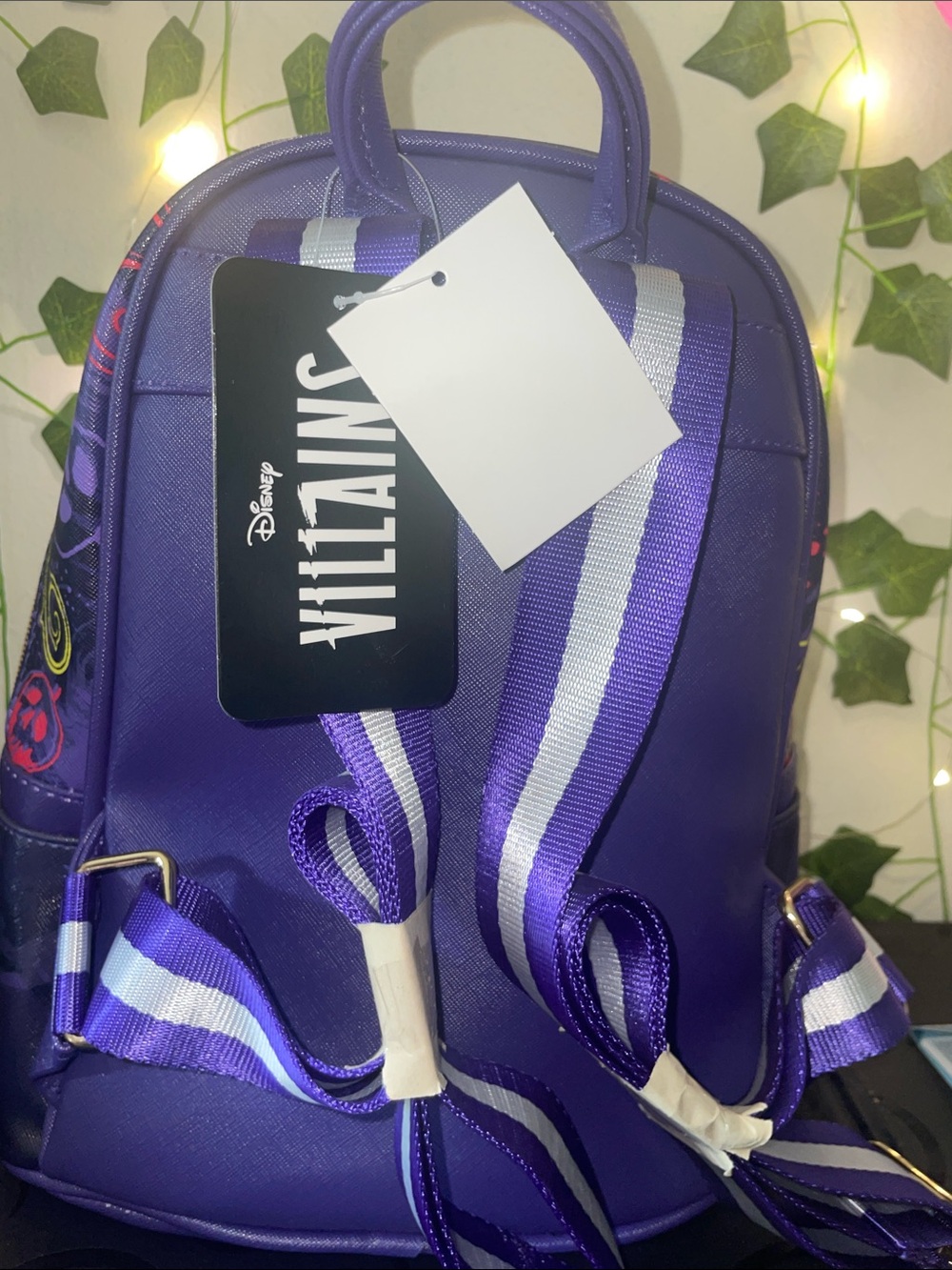 Disney Villains Purple Evil Queen Mini Backpack with Red Accents - Picture 3 of 6